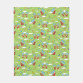 物の一つ二飛んでいるつの凧のパターン フリースブランケット (正面)