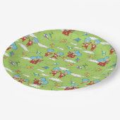 物の一つ二飛んでいるつの凧のパターン ペーパープレート (アングル)