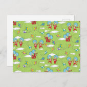 物の一つ二飛んでいるつの凧のパターン ポストカード (正面/裏面)