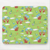 物の一つ二飛んでいるつの凧のパターン マウスパッド (正面)