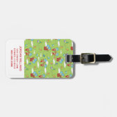 物の一つ二飛んでいるつの凧のパターン ラゲッジタグ (正面横)