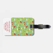 物の一つ二飛んでいるつの凧のパターン ラゲッジタグ (裏面横)