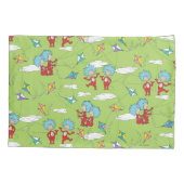 物の一つ二飛んでいるつの凧のパターン 枕カバー (裏面)