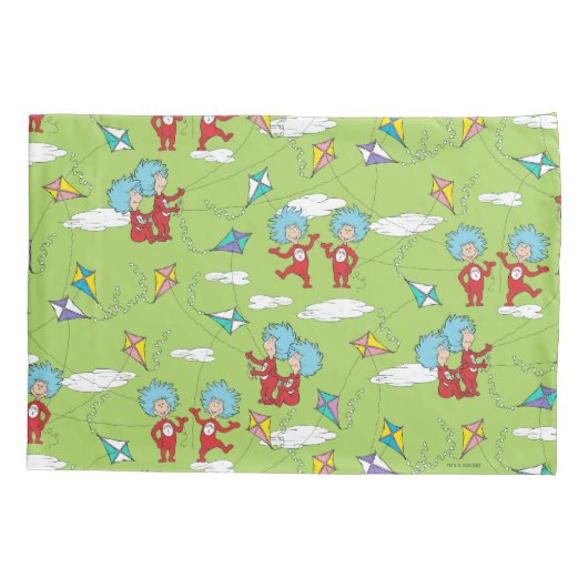 物の一つ二飛んでいるつの凧のパターン 枕カバー (裏面)