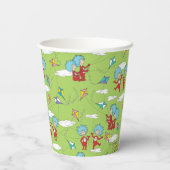 物の一つ二飛んでいるつの凧のパターン 紙コップ (裏面)