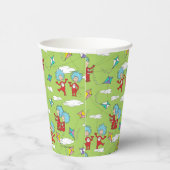 物の一つ二飛んでいるつの凧のパターン 紙コップ (右)