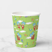 物の一つ二飛んでいるつの凧のパターン 紙コップ (正面)