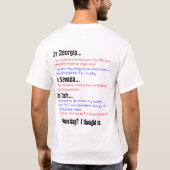 物の言えない法律 Tシャツ (裏面)