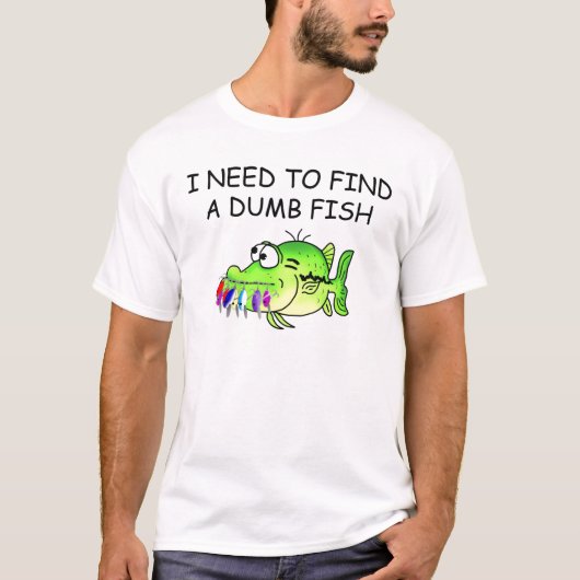 物の言えない魚 Tシャツ (正面)