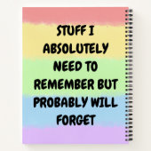 物は絶対に覚えておく必要があるが、おそらく ノートブック (裏面)