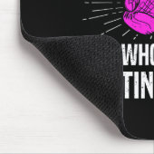 物を叩くのが好きな女の子 女性ボクシング マウスパッド (コーナー)