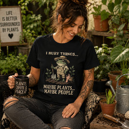 物を埋めるのが好き、植物かも・・・人もかも トライブレンドTシャツ
