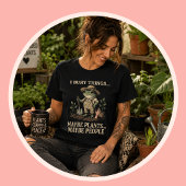 物を埋めるのが好き、植物かも・・・人もかも トライブレンドＴシャツ
