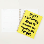 物を忘れないでください。 プランナー手帳 (ディスプレー)