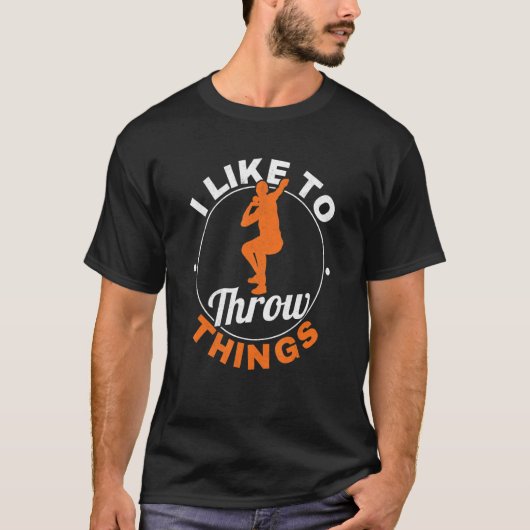 物を投げ捨てるのが好きだ Tシャツ (正面)