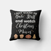 物を焼いてクリスマスムービーを見る クッション (裏面)