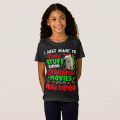 物を焼き、私のモルトでクリスマスムービーを見る Tシャツ (正面フル)