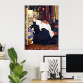 物を見る若い女日本の性 ポスター (ホームオフィス)