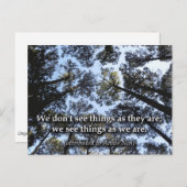 物を見る(木) ポストカード (正面/裏面)