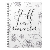 物を覚えていない ノートブック (正面)