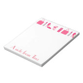 物ガーリーデザイン ノートパッド (回転)