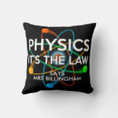 物パーソナライズされた理学法学 クッション (裏面)