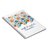 物レトロヴィンテージフローラ ノートブック (右側)