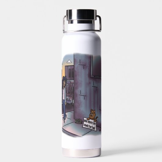 物乞い ウォーターボトル (背面)