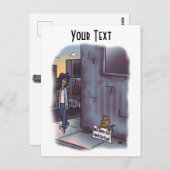 物乞い ポストカード (正面/裏面)