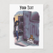 物乞い ポストカード (正面)