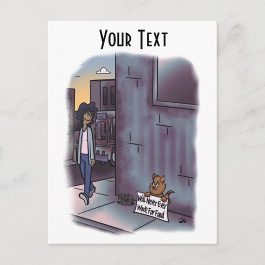 物乞い ポストカード (正面)