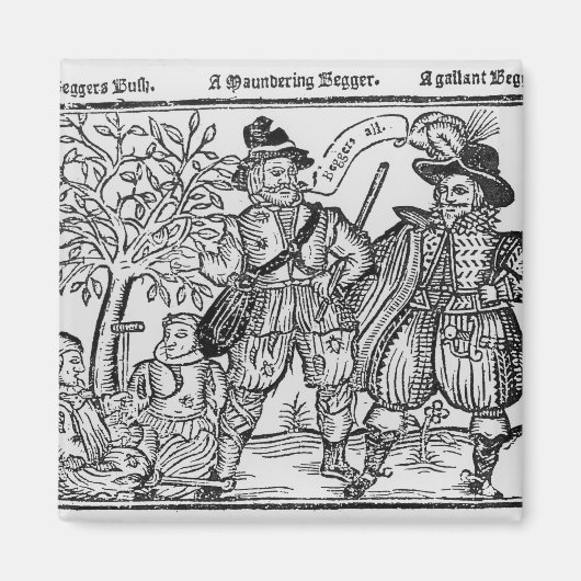 物乞い マグネット (正面)