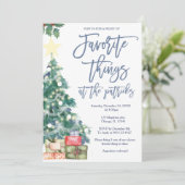 物事お気に入りのパーティーホリデークリスマスパーティー 招待状 (スタンド正面)