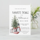 物事お気に入りの水の色クリスマスパーティー 招待状 (スタンド正面)