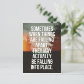 物事が崩壊する時の引用文 ポストカード (スタンド正面)