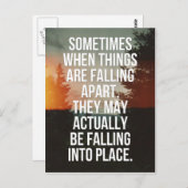 物事が崩壊する時の引用文 ポストカード (正面/裏面)