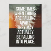 物事が崩壊する時の引用文 ポストカード (正面)