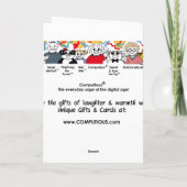 物事が調べられている – GREETING CARD カード (裏面)