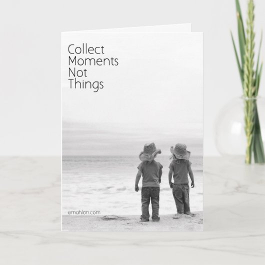 物事ではない瞬間を収集する サンキューカード (正面)