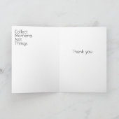 物事ではない瞬間を収集する サンキューカード (内部)
