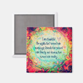 物事に感謝すかわいらし感動的るカラフル マグネット (正面/裏面)