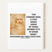 物事の常識を判断するレオナルド・ダ・ヴィンチ プランナー手帳 (裏面)