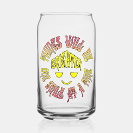 物事は一度に一スマイル明るくなる ガラス缶