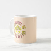 物事は一度に一スマイル明るくなる コーヒーマグカップ (正面左)