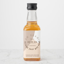 物事は単得に実在おもしろい茶色のクリーム日付を保存 リキュールボトルラベル