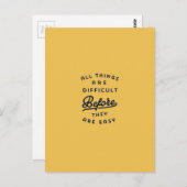 物事は簡単MOTIになる前に難しい ポストカード (正面/裏面)
