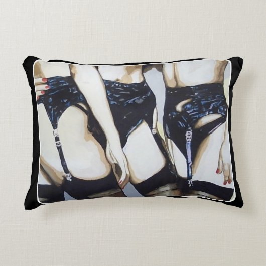 '物事は絵を描起こる アクセントクッション (正面)