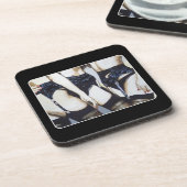 '物事は絵を描起こる コースター (左側)