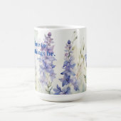 物事を成し遂げる時だ。ヒバリの花 コーヒーマグカップ (中央)