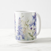 物事を成し遂げる時だ。ヒバリの花 コーヒーマグカップ (正面右)